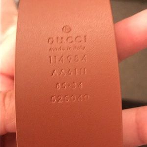 Authentic gucci belt